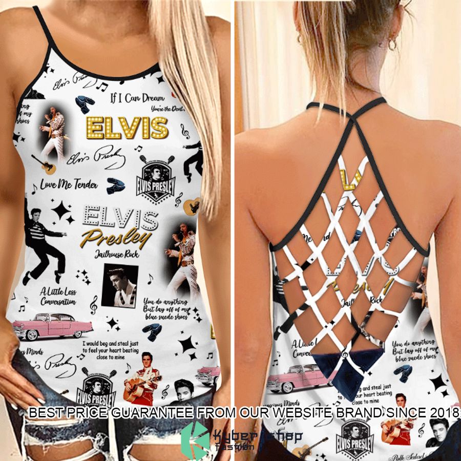 Elvis Presley Criss Cross Tank Top 1 elvis presley criss cross tank top 1