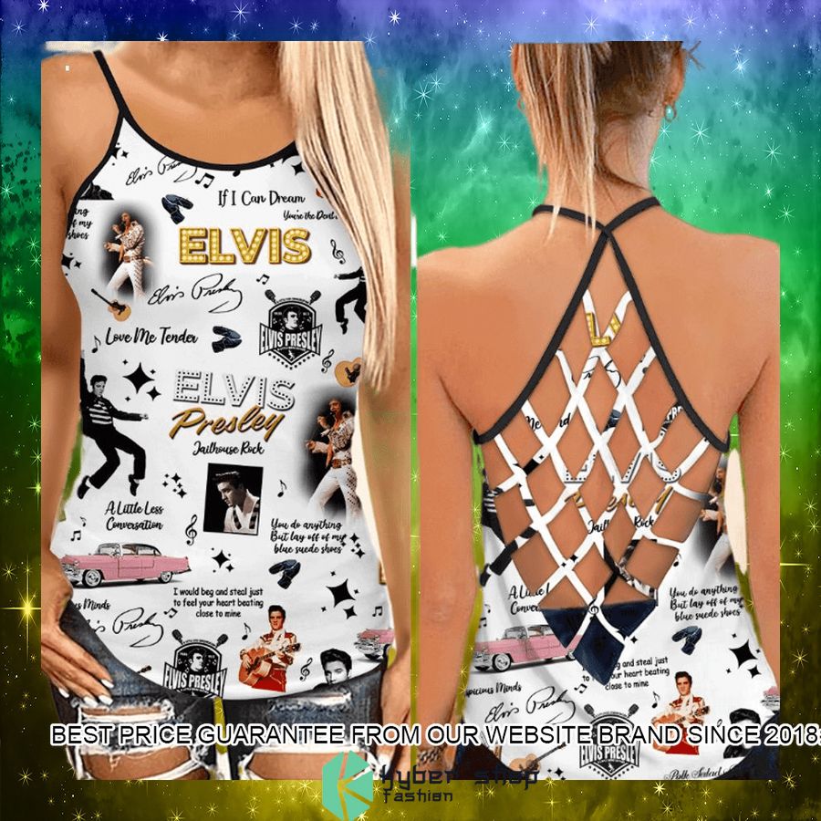 Elvis Presley Criss Cross Tank Top 3 elvis presley criss cross tank top 2