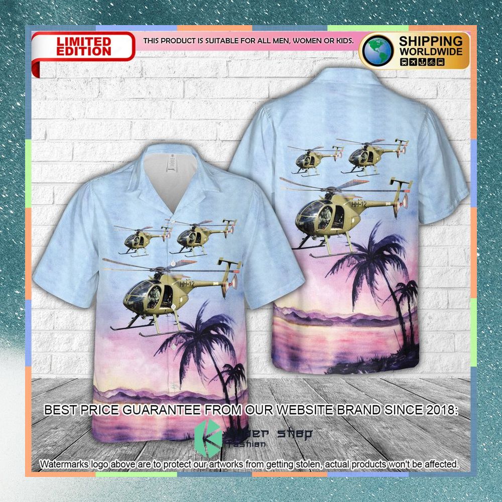 finnish army md helicopters md 500e 369e hawaiian shirt 1 797