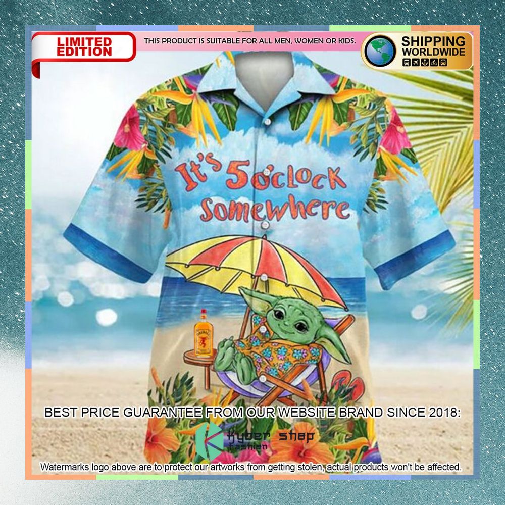Fireball Whisky Baby Yoda Hawaiian Shirt 3 fireball whisky baby yoda hawaiian shirt 1 473