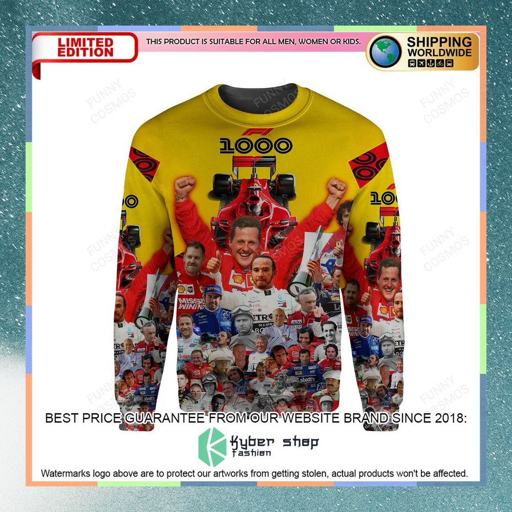 Formula One Grand Prix Happy 1000Th Race Hoodie and Long Pants 8 formula one grand prix happy 1000th race hoodie long pants 3 614