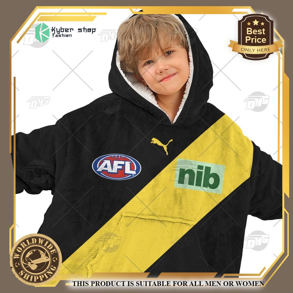 Personalized AFL Richmond Football Club Hoodie Blanket 9 personalized afl richmond football club hoodie blanket 9