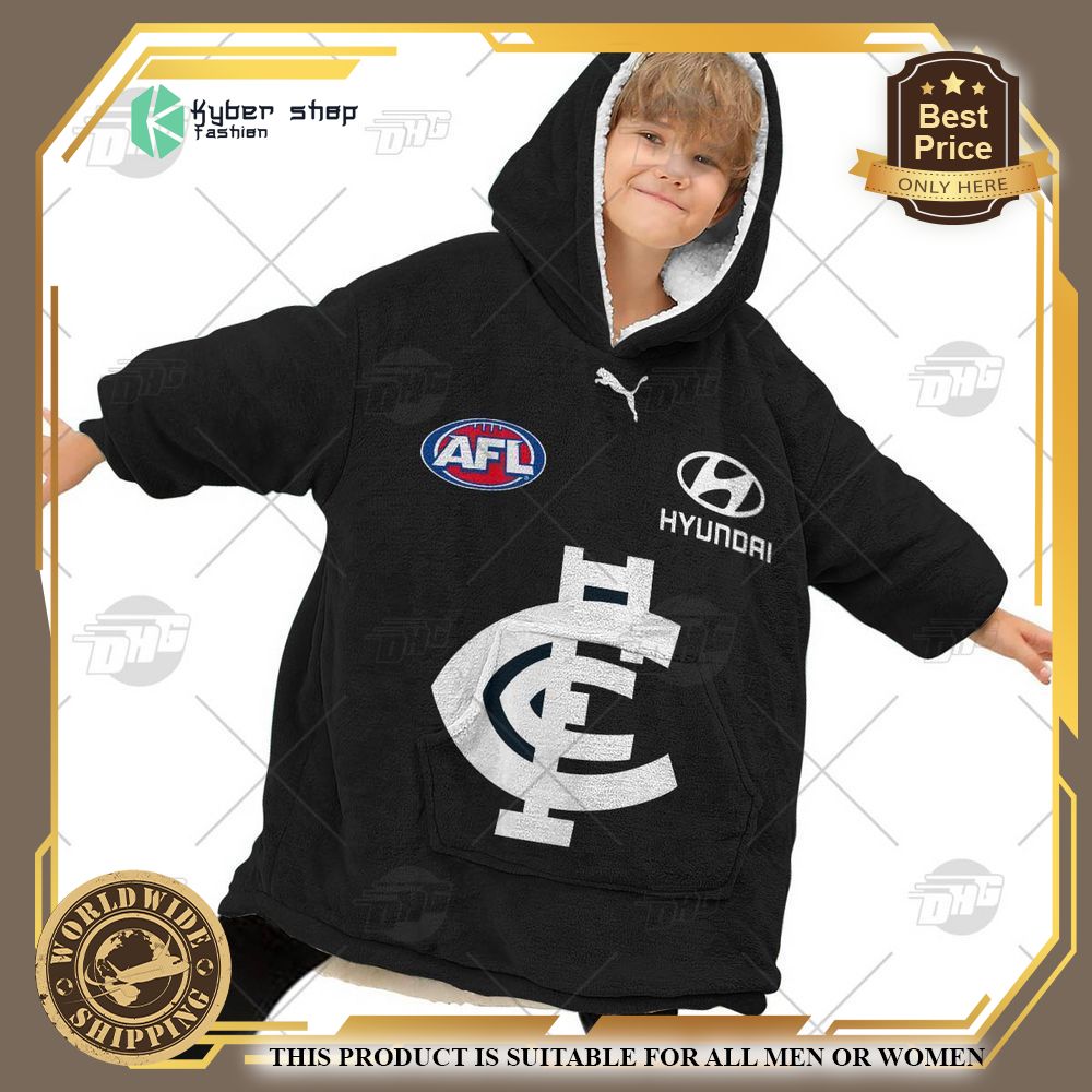 Personalized AFL Carlton Football Club Hoodie Blanket 6 personalized afl carlton football club hoodie blanket 6