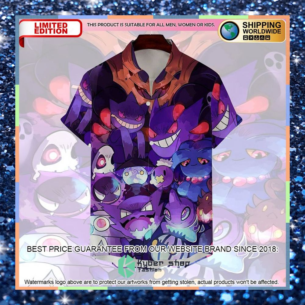 gengar pokemon hawaiian shirt 1 515
