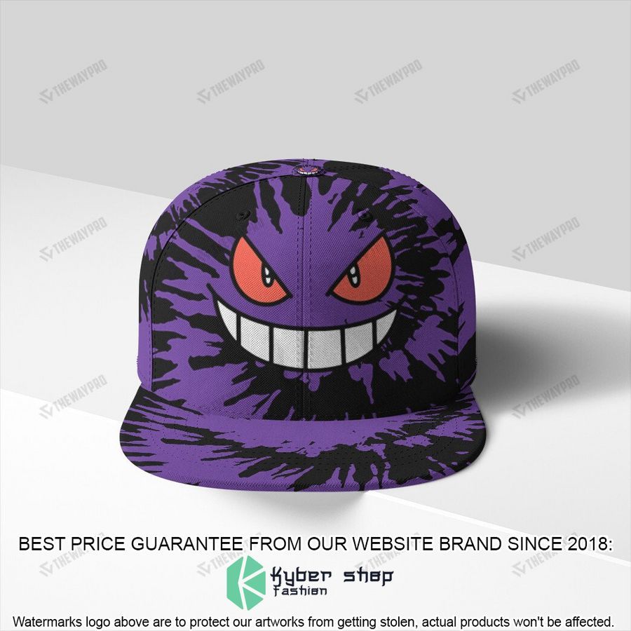 gengar tie dye snapback cap 1 395