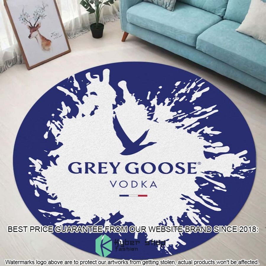 grey goose splash round rug 1 84