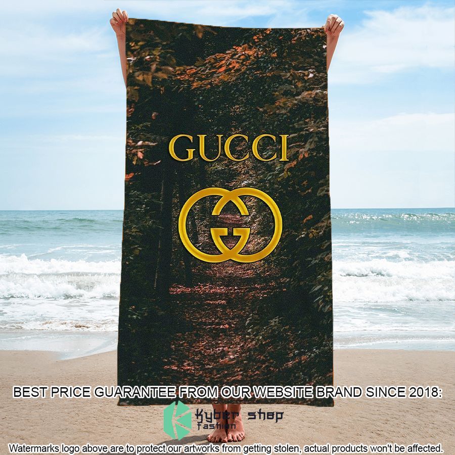 gucci brand logo beach towel 1 540