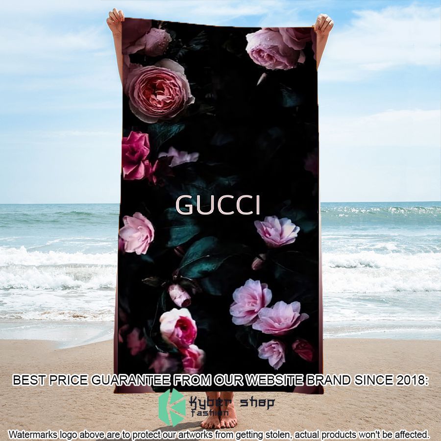 gucci flowers beach towel 1 850
