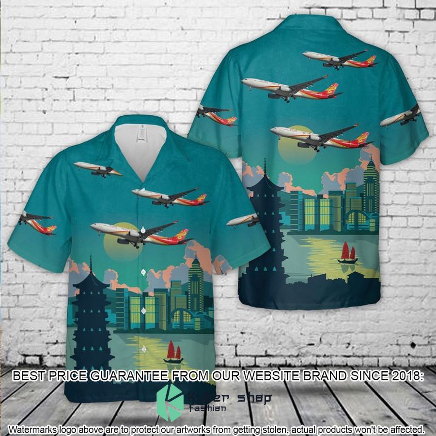 hainan airlines airbus a330 300 hawaiian shirt 1 655