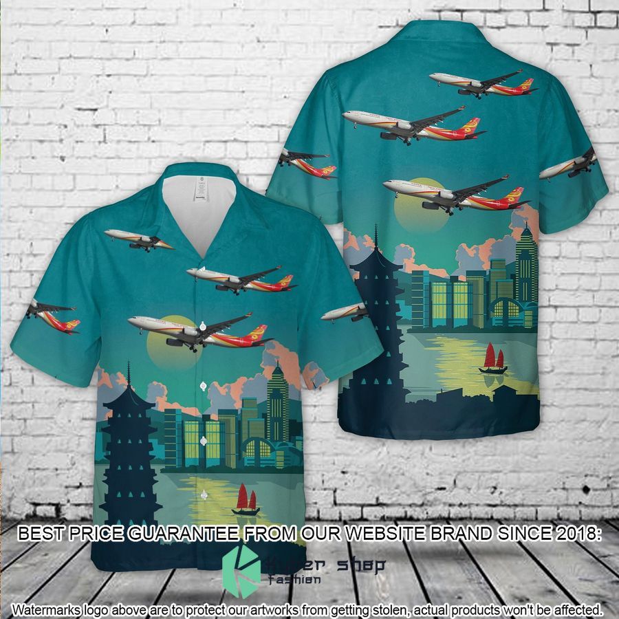 hainan airlines airbus a330 300 hawaiian shirt 1 986