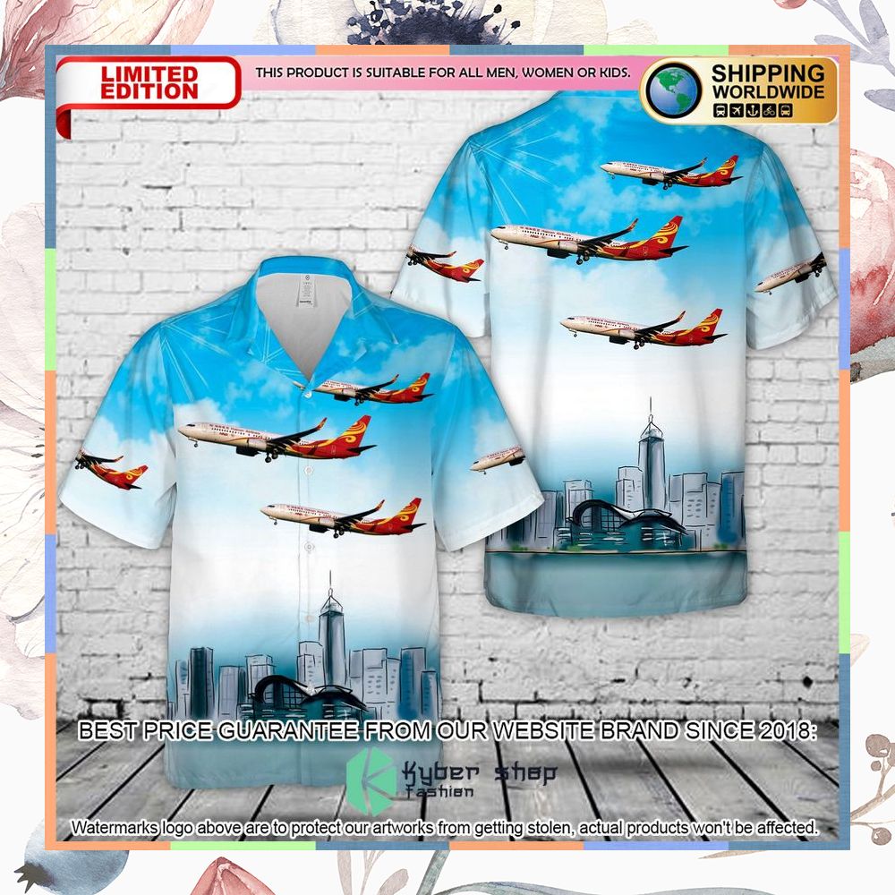 Hainan Airlines Boeing 737-800 Hawaiian Shirt 3 hainan airlines boeing 737 800 hawaiian shirt 1 22