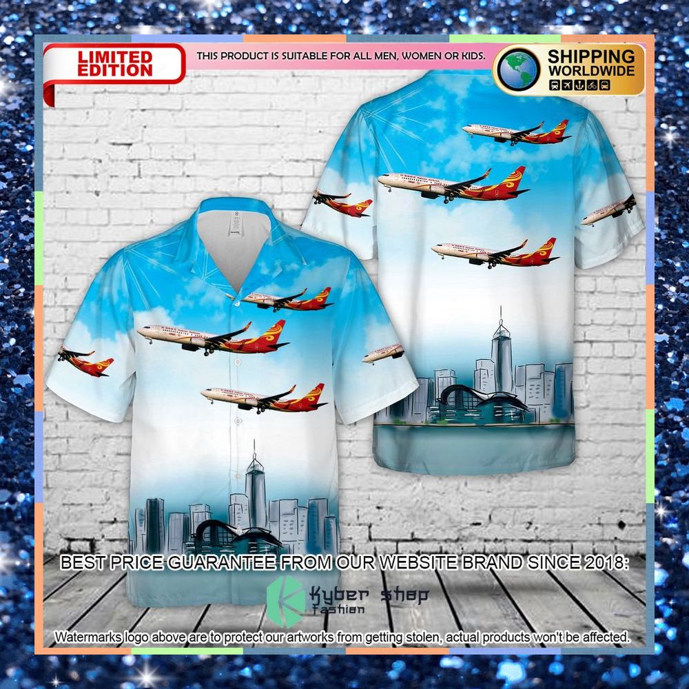 hainan airlines boeing 737 800 hawaiian shirt 1 749