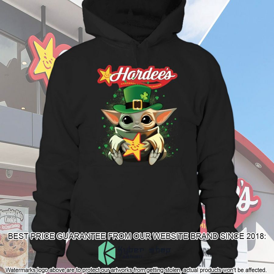 hardees baby yoda clover shirt hoodie 1 182
