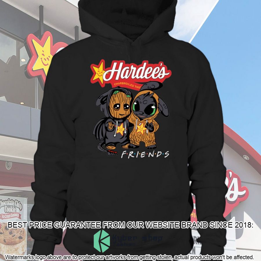 hardees friend the groot and stitch baby shirt hoodie 1 629