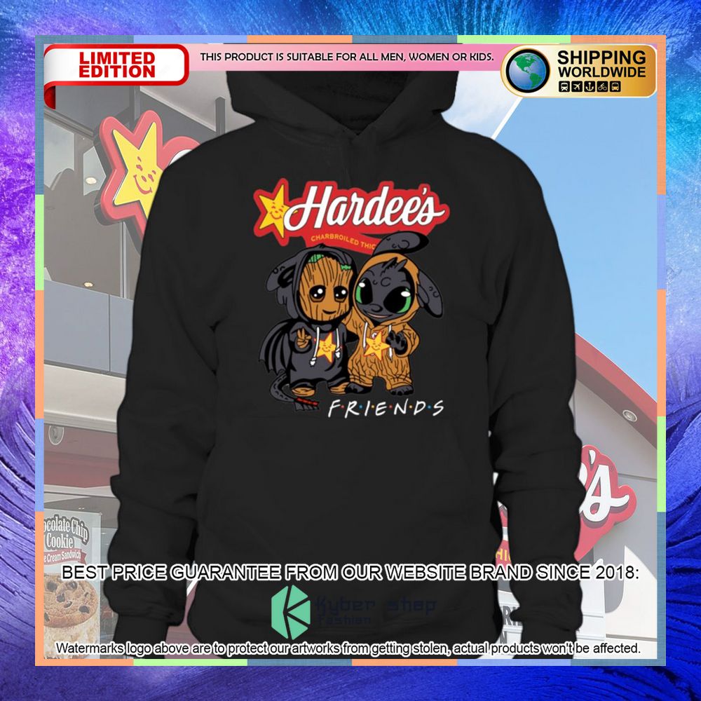 hardees friend the groot and stitch baby shirt hoodie 1 893