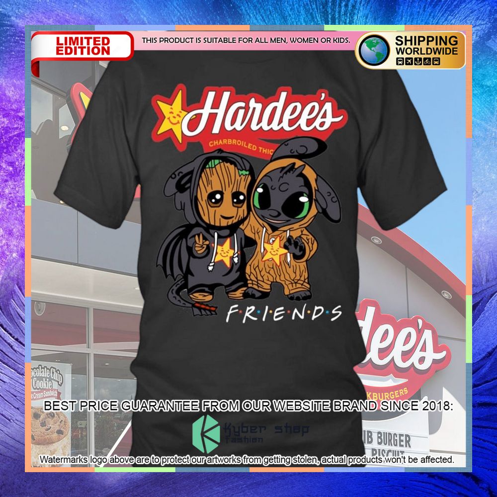 hardees friend the groot and stitch baby shirt hoodie 2 607