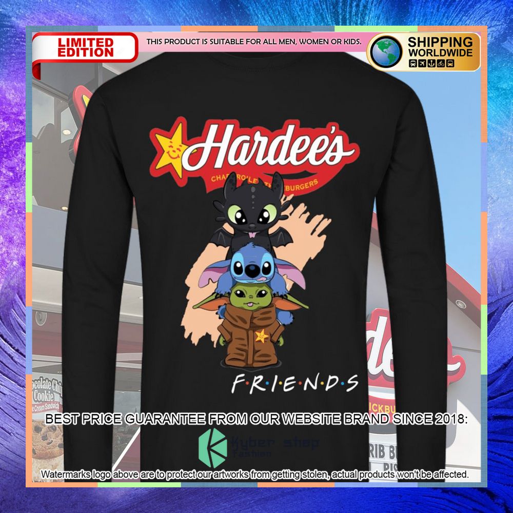 hardees friend the stitch baby yoda and toothless baby shirt hoodie 4 582
