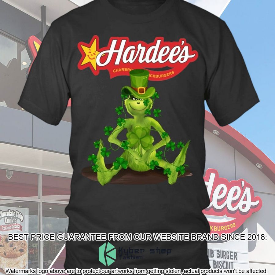 hardees the grinch clover shirt hoodie 2 798