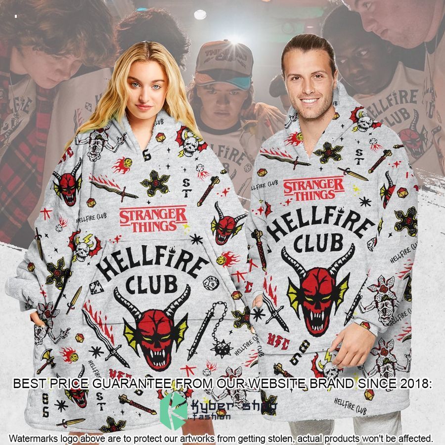 Hellfire Club Stranger Things Hoodie Blanket 3 hellfire club stranger things hoodie blanket 2
