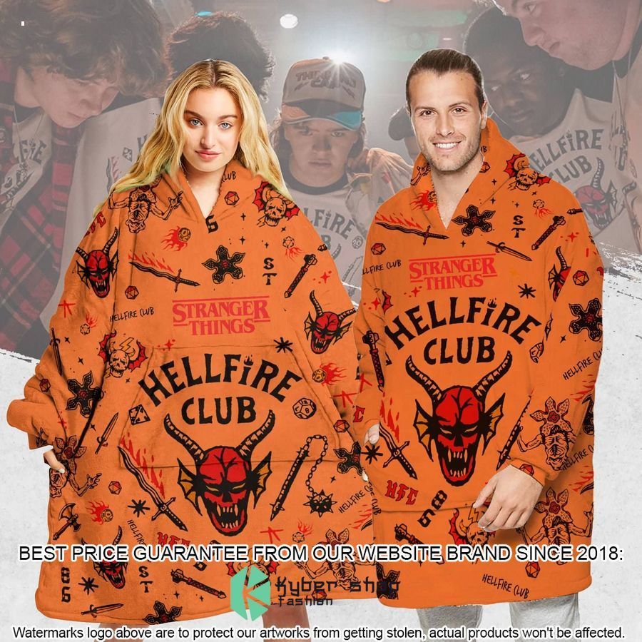 Hellfire Club Stranger Things Hoodie Blanket 4 hellfire club stranger things hoodie blanket 3
