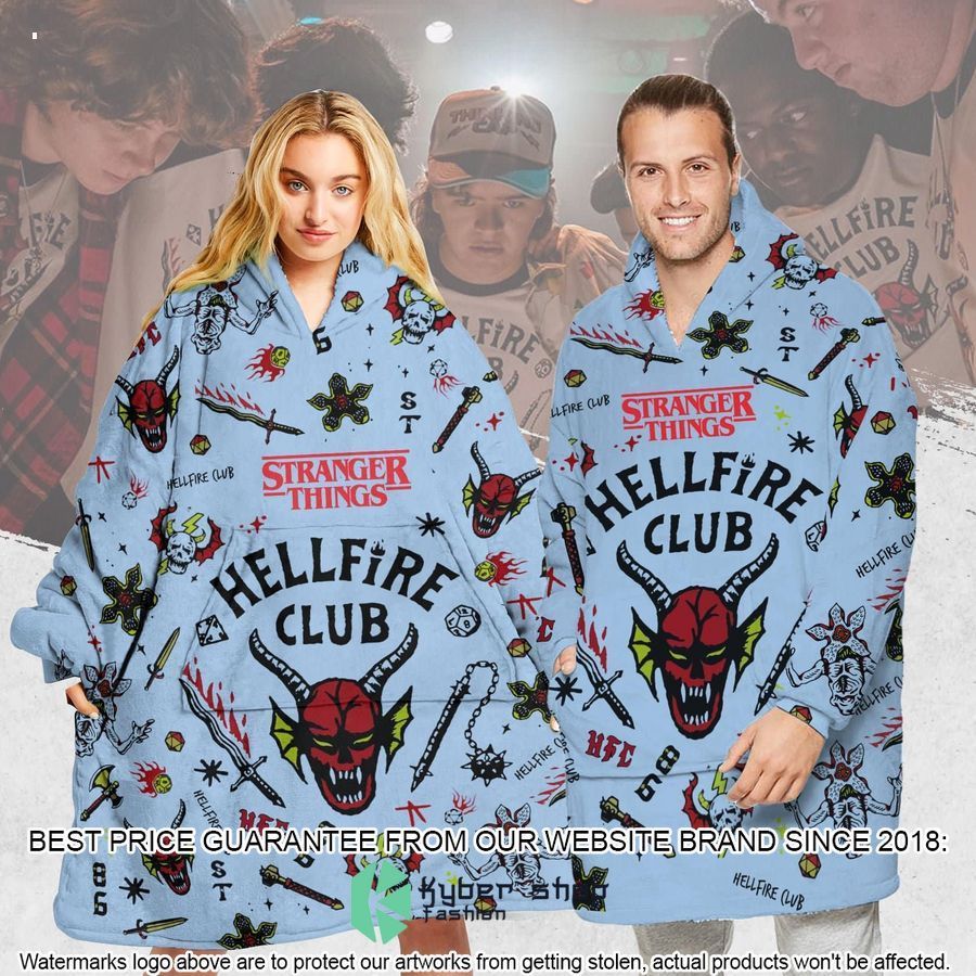 Hellfire Club Stranger Things Hoodie Blanket 5 hellfire club stranger things hoodie blanket 4