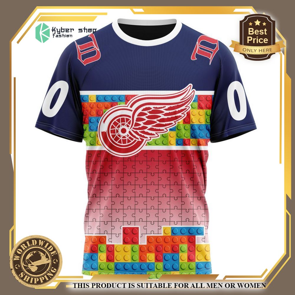 Personalized Detroit Red Wings Autism Awareness Shirt, Hoodie 8 personalized detroit red wings autism awareness shirt hoodie 8