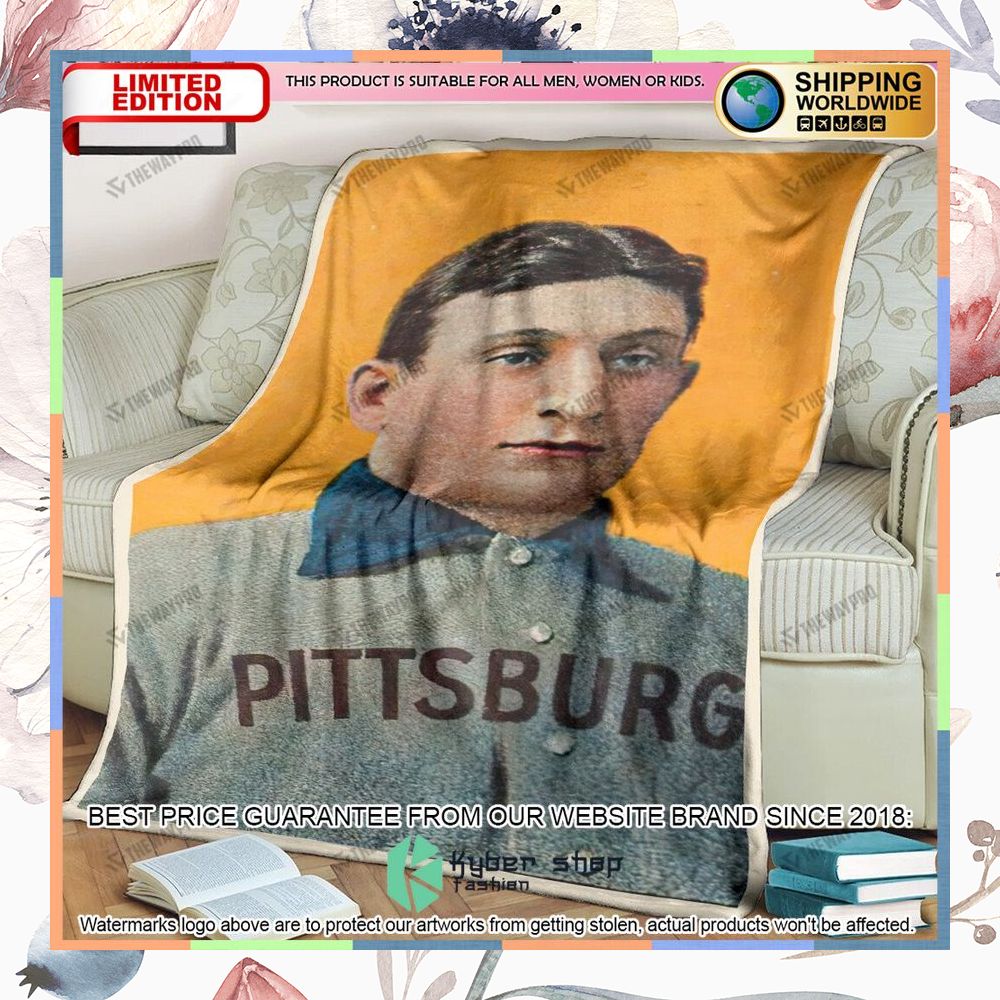 Honus Wagner 1909 1911 Baseball Card Soft Blanket 9 honus wagner 1909 1911 baseball card soft blanket 1 739