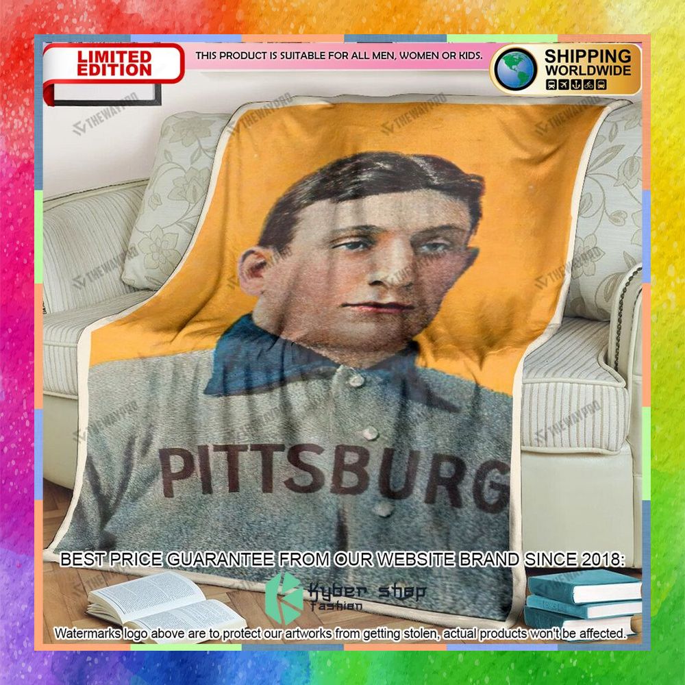 Honus Wagner 1909 1911 Baseball Card Soft Blanket 5 honus wagner 1909 1911 baseball card soft blanket 1 747