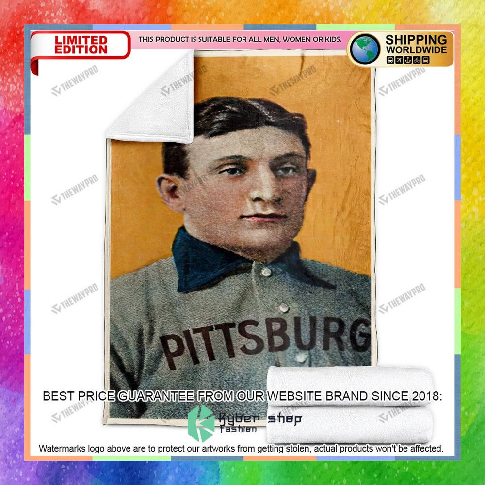 Honus Wagner 1909 1911 Baseball Card Soft Blanket 8 honus wagner 1909 1911 baseball card soft blanket 4 61