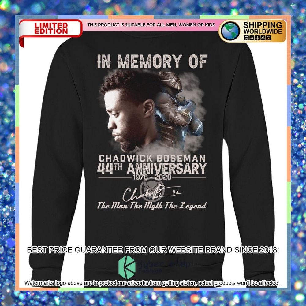 In Memory of Chadwick Boseman 44th anniversary Shirt, Hoodie 8 in memory of chadwick boseman 44th anniversary shirt hoodie 3 811
