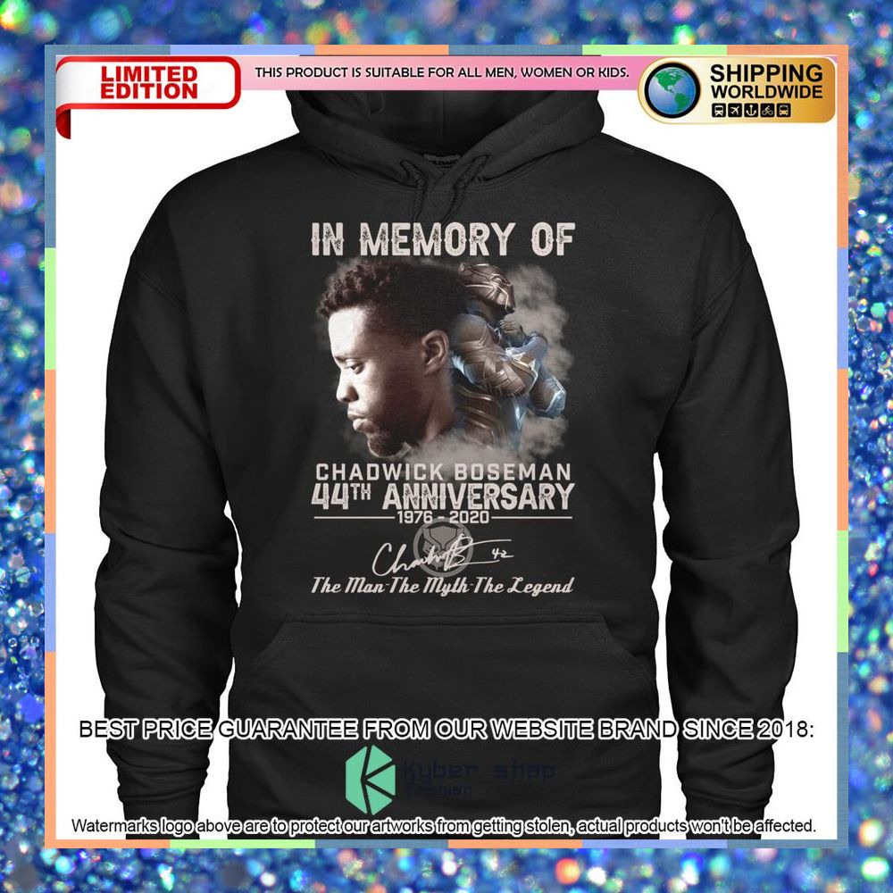 In Memory of Chadwick Boseman 44th anniversary Shirt, Hoodie 10 in memory of chadwick boseman 44th anniversary shirt hoodie 5 878