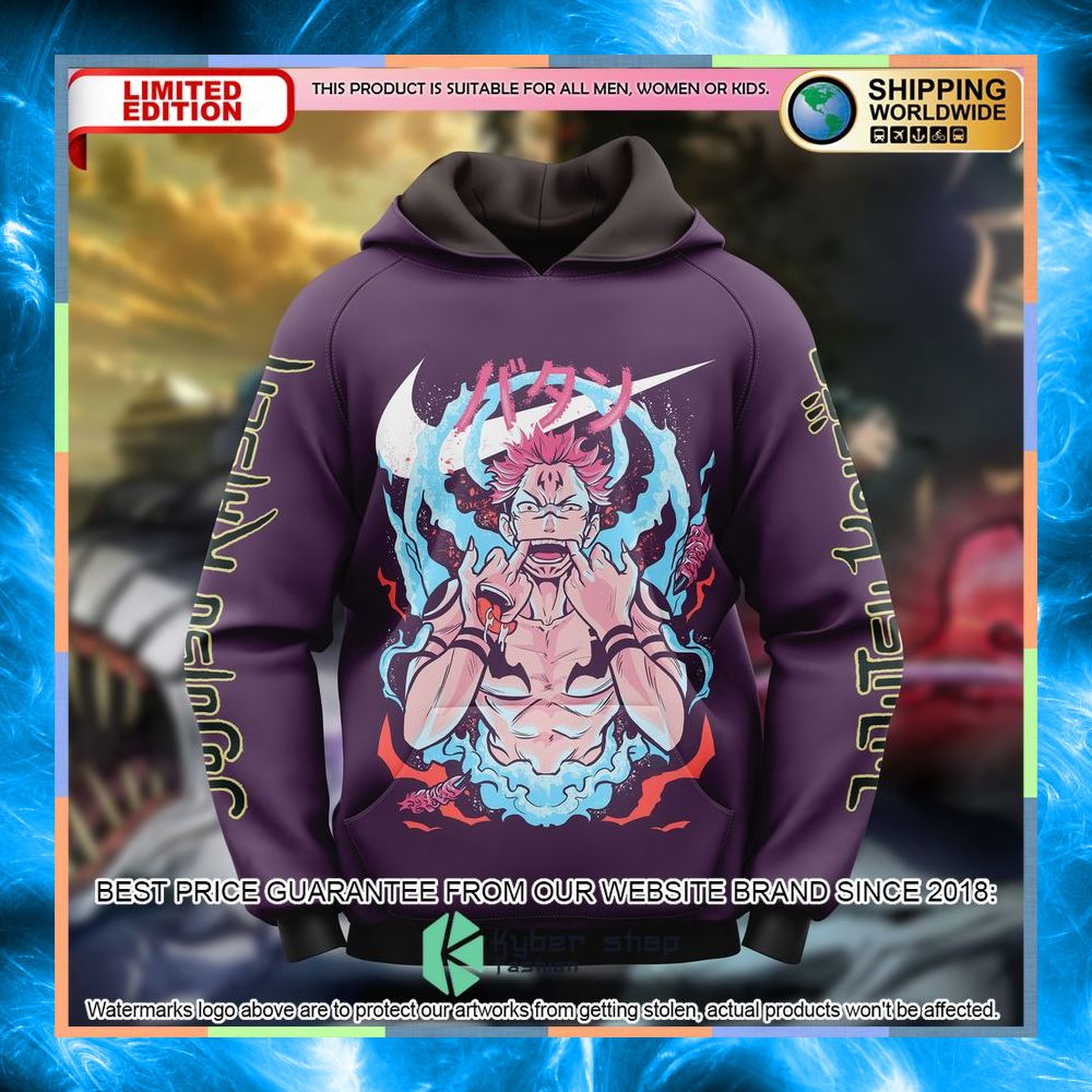 itadori yuji jujutsu kaisen nike hoodie 1 99