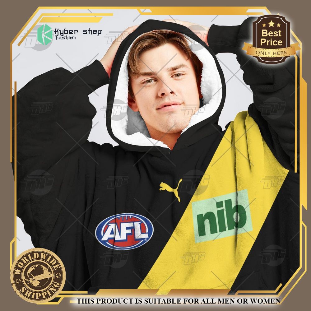 Personalized AFL Richmond Football Club Hoodie Blanket 6 personalized afl richmond football club hoodie blanket 6