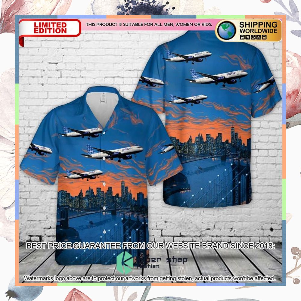 jetblue airways blue kid in town airbus a320 232 n587jb hawaiian shirt 1 830