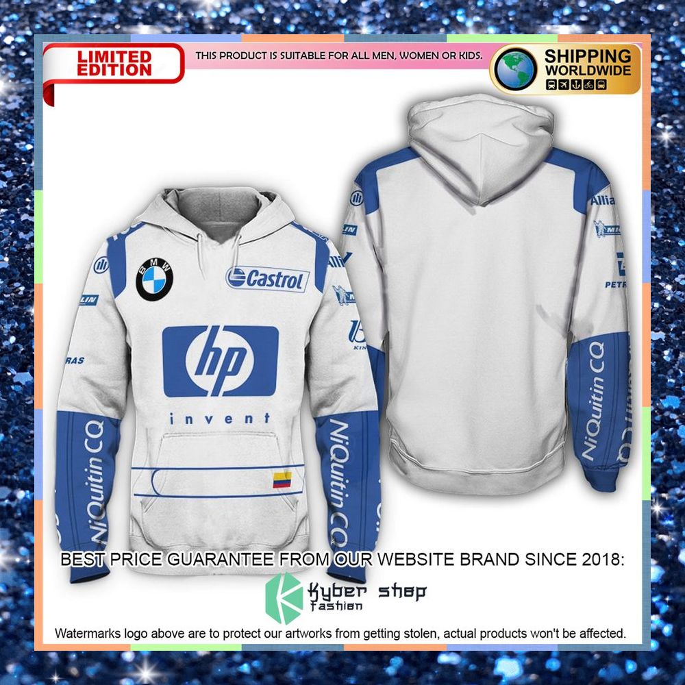 Juan Pablo Montoya Bmw Williams 2003 Formula One Grand Prix Hoodie and Long Pants 13 juan pablo montoya bmw williams 2003 formula one grand prix hoodie long pants 6 46