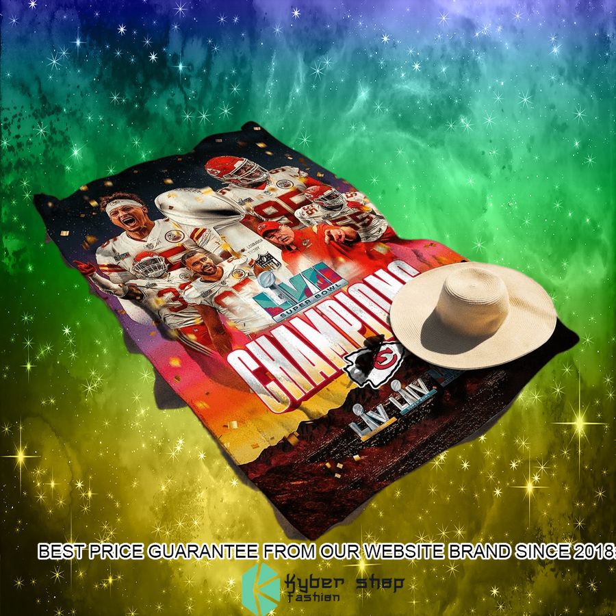 Kansas City Chiefs Super Bowl LVII Champions Beach Towel 6 kansas city chiefs super bowl lvii champions beach towel 7