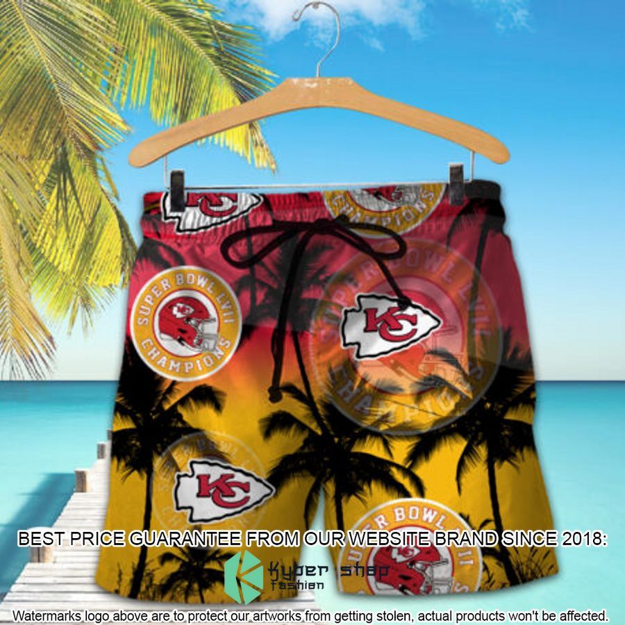 Kansas City Chiefs Super Bowl LVII Champions Hawaiian Shirt, Shorts 3 kansas city chiefs super bowl lvii champions hawaiian shirt shorts 3 67