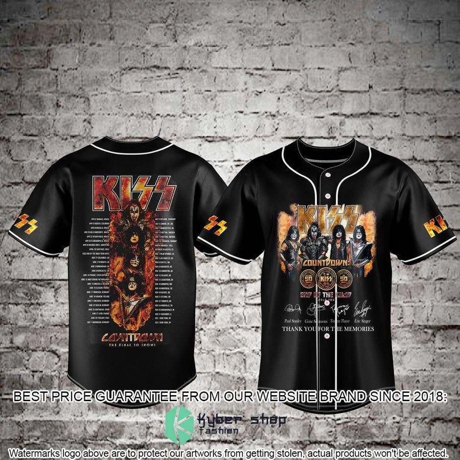 kiss band baseball jersey 1 263