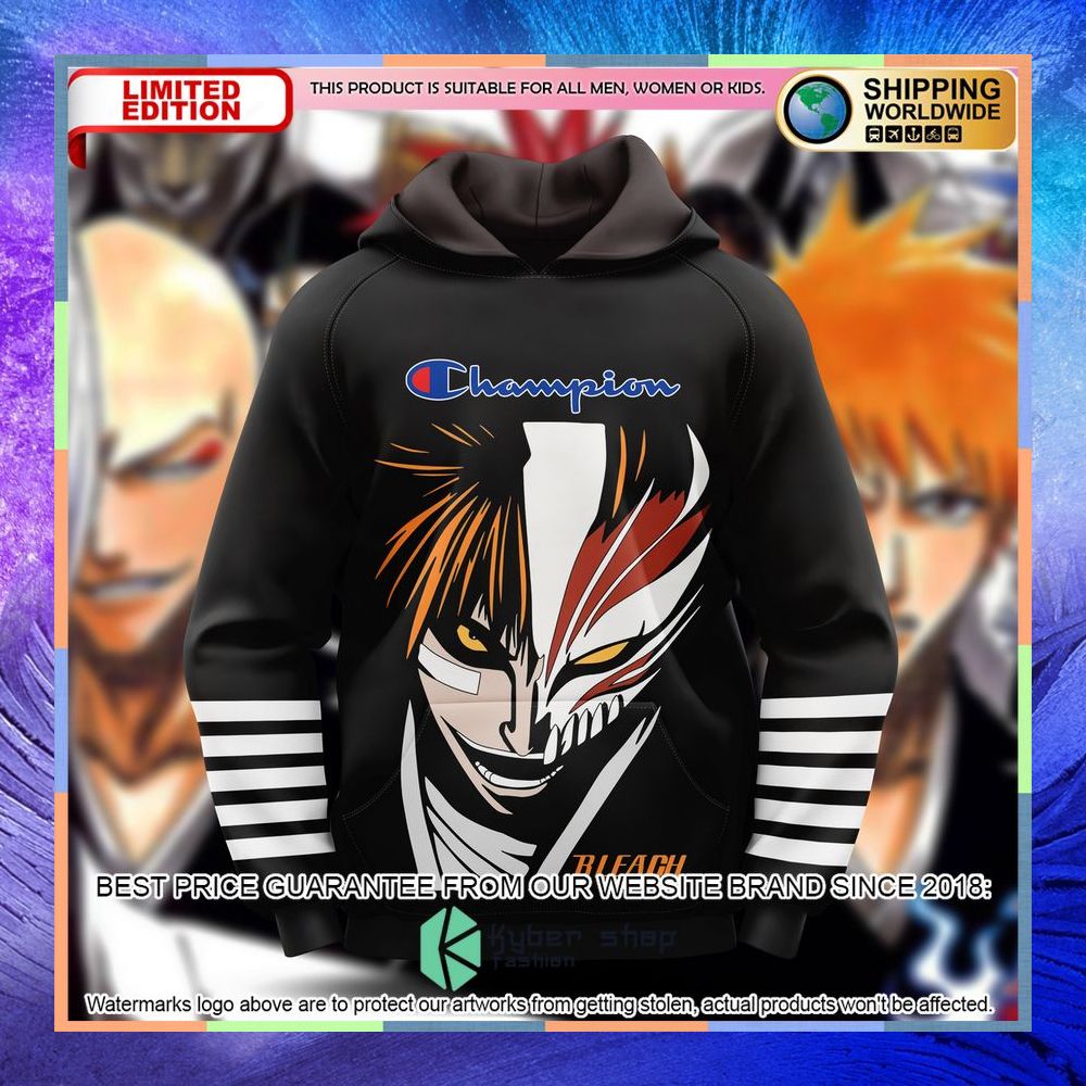 Kurosaki Ichigo Bleach CH Hoodie 3 kurosaki ichigo bleach ch hoodie 1 148