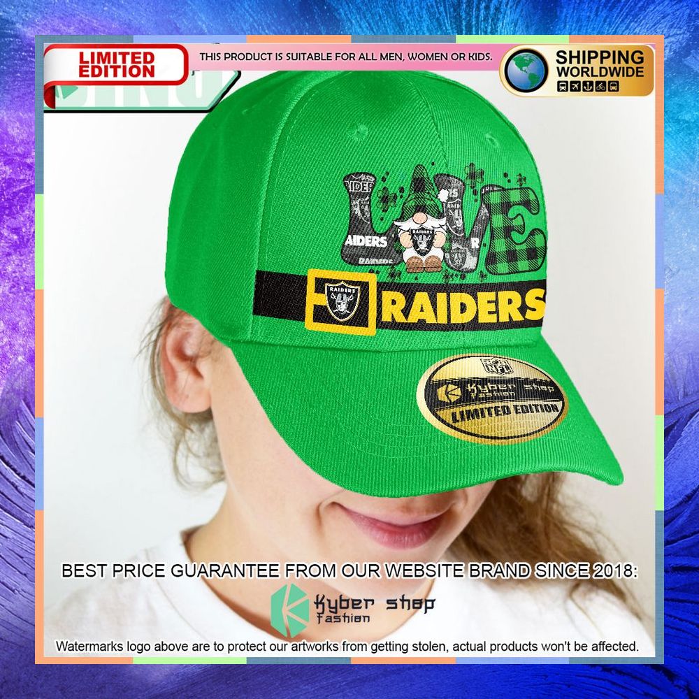 Las Vegas Raiders St Patrick Day Cap Hat 5 las vegas raiders st patrick day cap hat 2 194