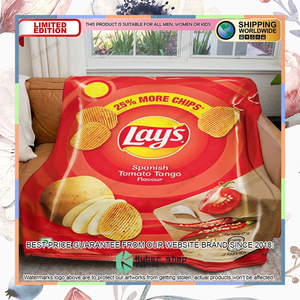 Lay's Spanish Tomato Tango Soft Blanket 5 lays spanish tomato tango soft blanket 1 576