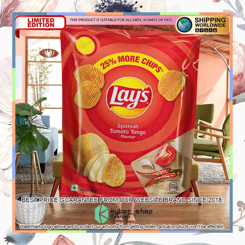 Lay's Spanish Tomato Tango Soft Blanket 6 lays spanish tomato tango soft blanket 2 235
