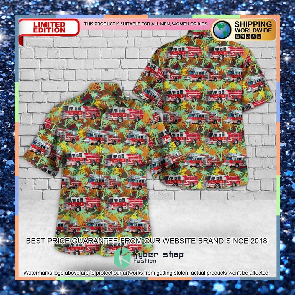 lighthouse point florida lighthouse point fire department hawaiian shirt 1 718