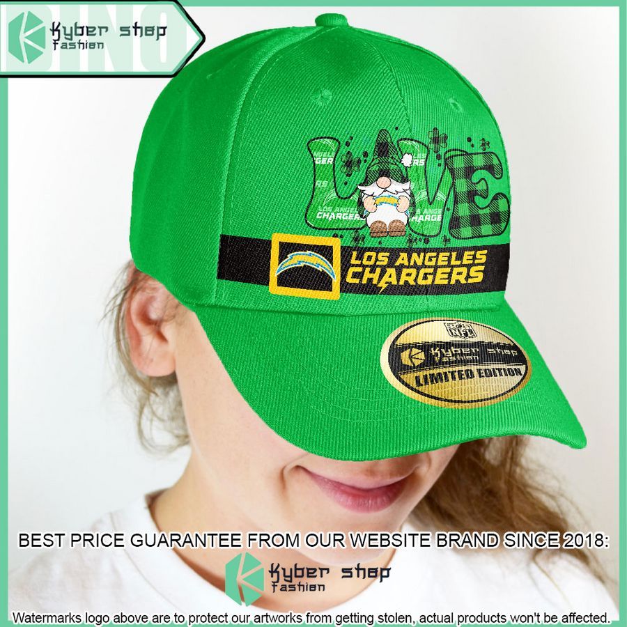 los angeles chargers st patrick day cap hat 2 387