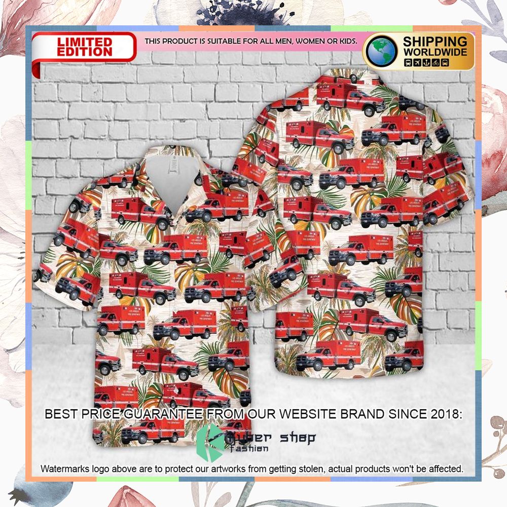 Los Angeles County California EMS Hawaiian Shirt 3 los angeles county california ems hawaiian shirt 1 477