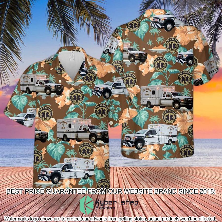 louisiana new orleans ems hawaiian shirt 1 348