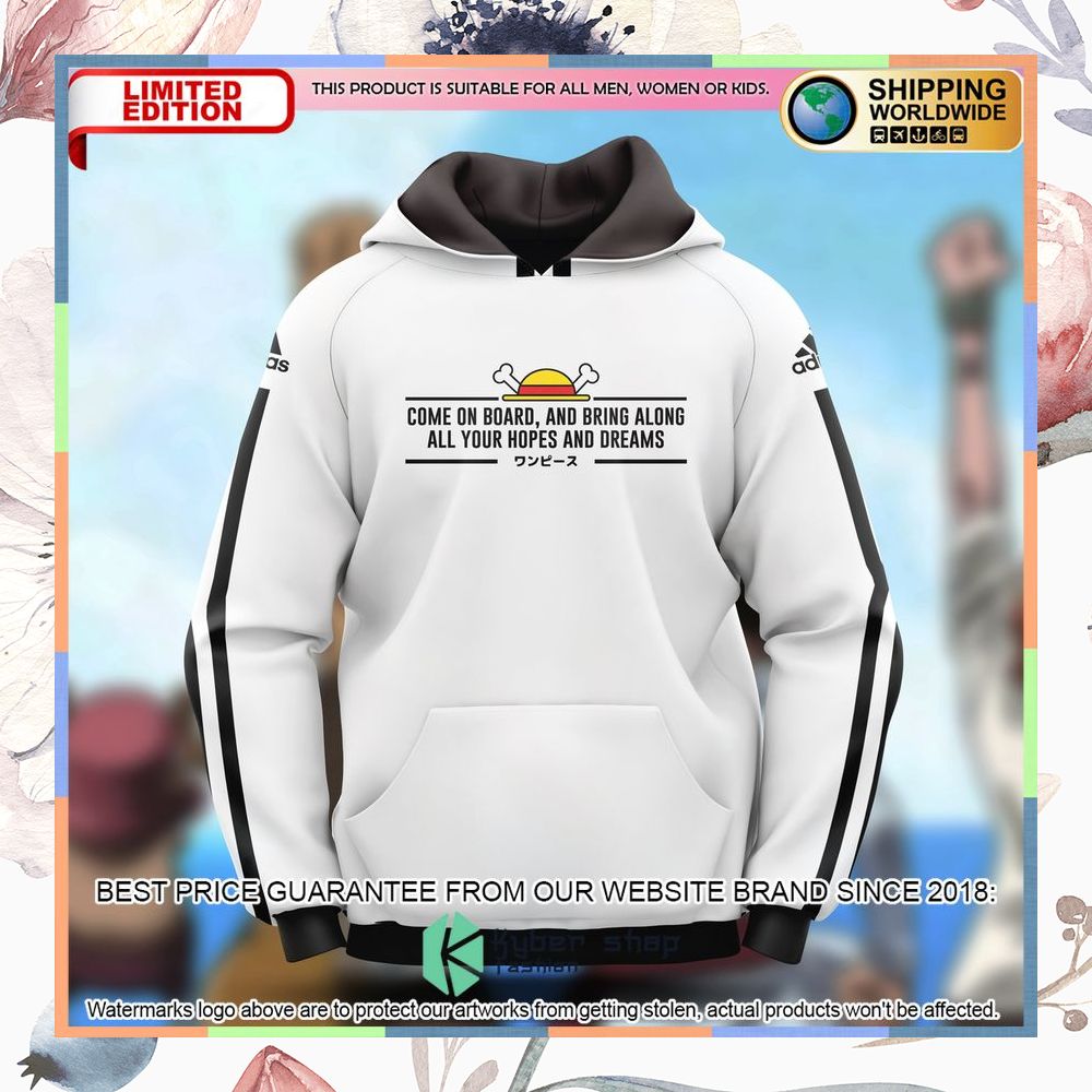 luffy bring along all your hopes and dreams mugiwara hoodie 1 308