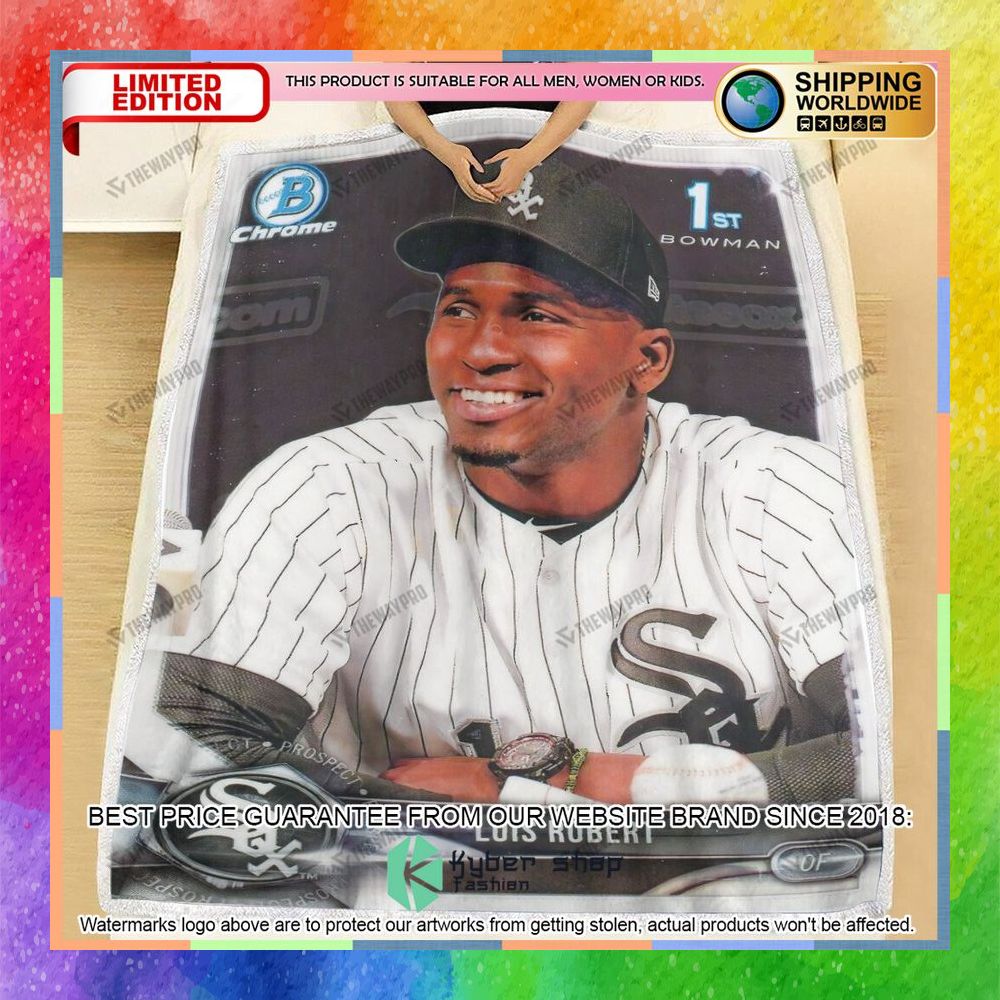 Luis Robert Chicago White Sox Baseball Card Soft Blanket 8 luis robert chicago white sox baseball card soft blanket 4 840