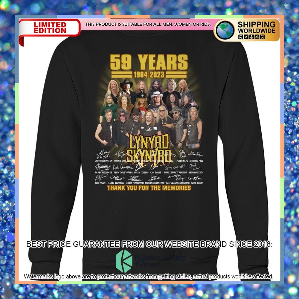 Lynyrd Skynyrd 59 years Shirt, hoodie 9 lynyrd skynyrd 59 years shirt hoodie 4 647