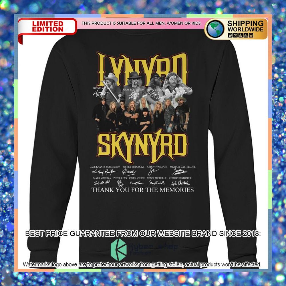 Lynyrd Skynyrd Thank you for the memories Shirt, Hoodie 9 lynyrd skynyrd thank you for the memories shirt hoodie 4 788